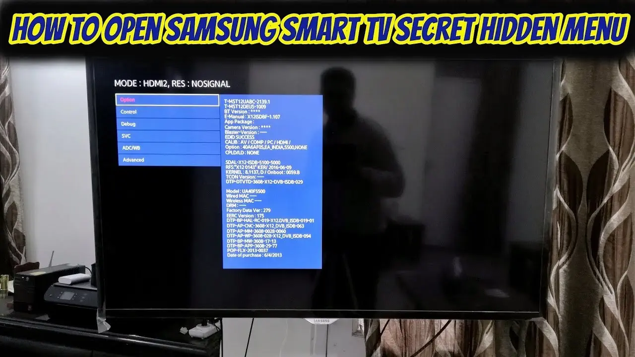 wi fi direct smart tv samsung en menu oculto - Cómo acceder al menú oculto de Samsung Smart TV