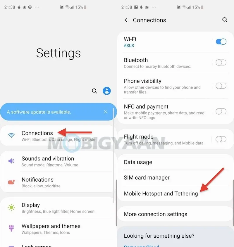 samsung wifi sharing - Cómo activar el hotspot en Samsung