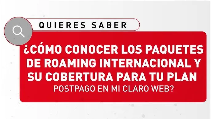 paquetes de internet roaming claro - Cómo activar el roaming de mi plan Claro