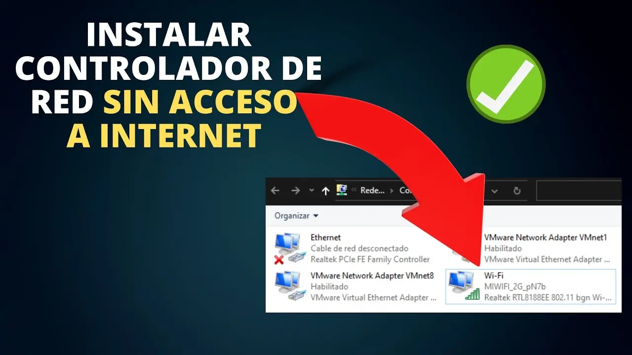 Instalar Controladores de Red sin Internet - Cómo actualizar drivers sin Internet instalar controlador de red sin internet - Cómo actualizar drivers sin Internet