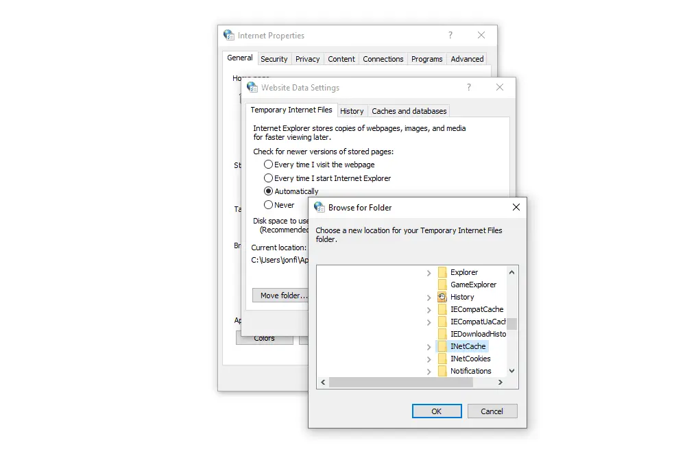 Cómo cambiar la ubicación de la carpeta Temp en Windows - Cómo cambiar la ubicación de la carpeta Temp en Windows archivos temporales de internet change location - Cómo cambiar la ubicación de la carpeta Temp en Windows