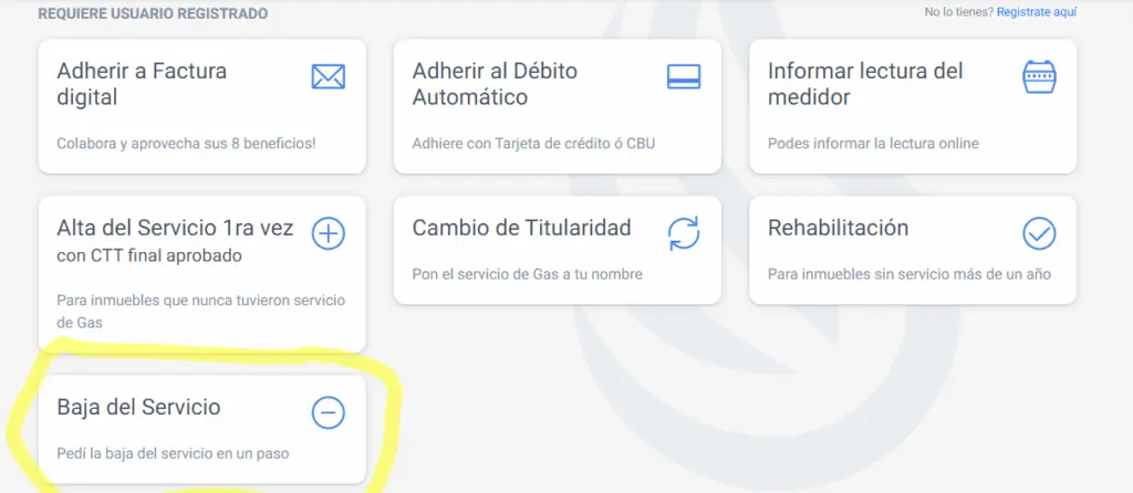 cómo dar de baja el servicio de ecogas por internet - Cómo cancelar el servicio de gas