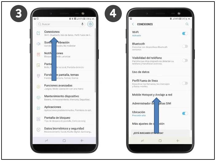 como pasar internet de un celular samsung a una tablet - Cómo compartir Internet de un Samsung a una tablet