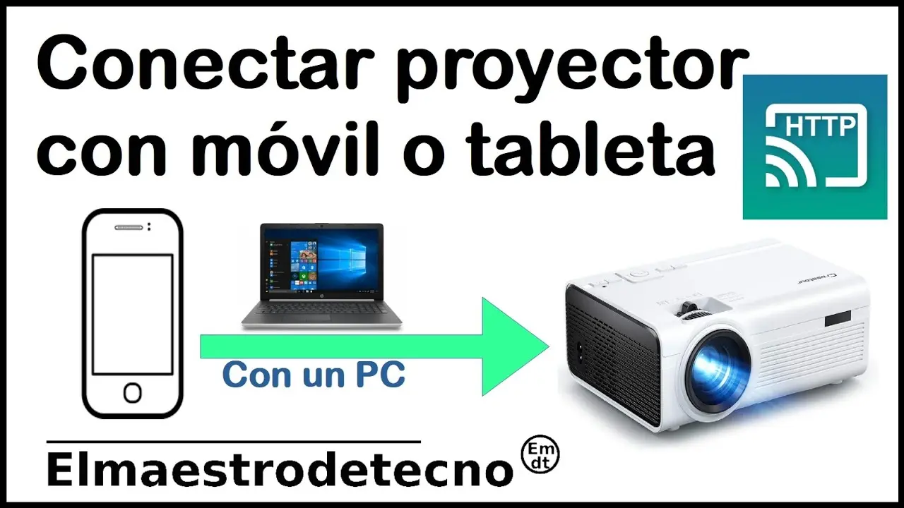 como conectar proyector a laptop por wifi - Cómo conectar un proyector con una computadora portátil sin cable