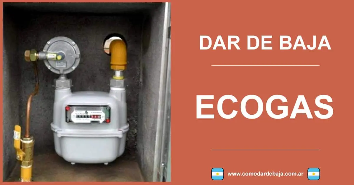 dar de baja ecogas por internet - Cómo dar de baja el servicio de Ecogás