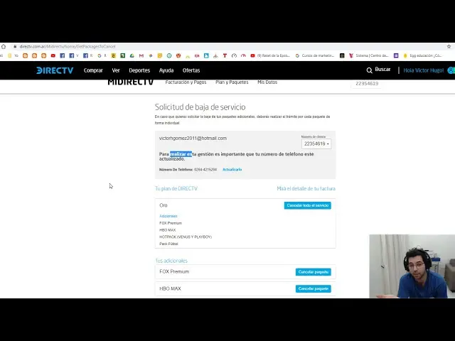 como dar de baja el servicio de directv por internet - Cómo dejar el servicio de DIRECTV