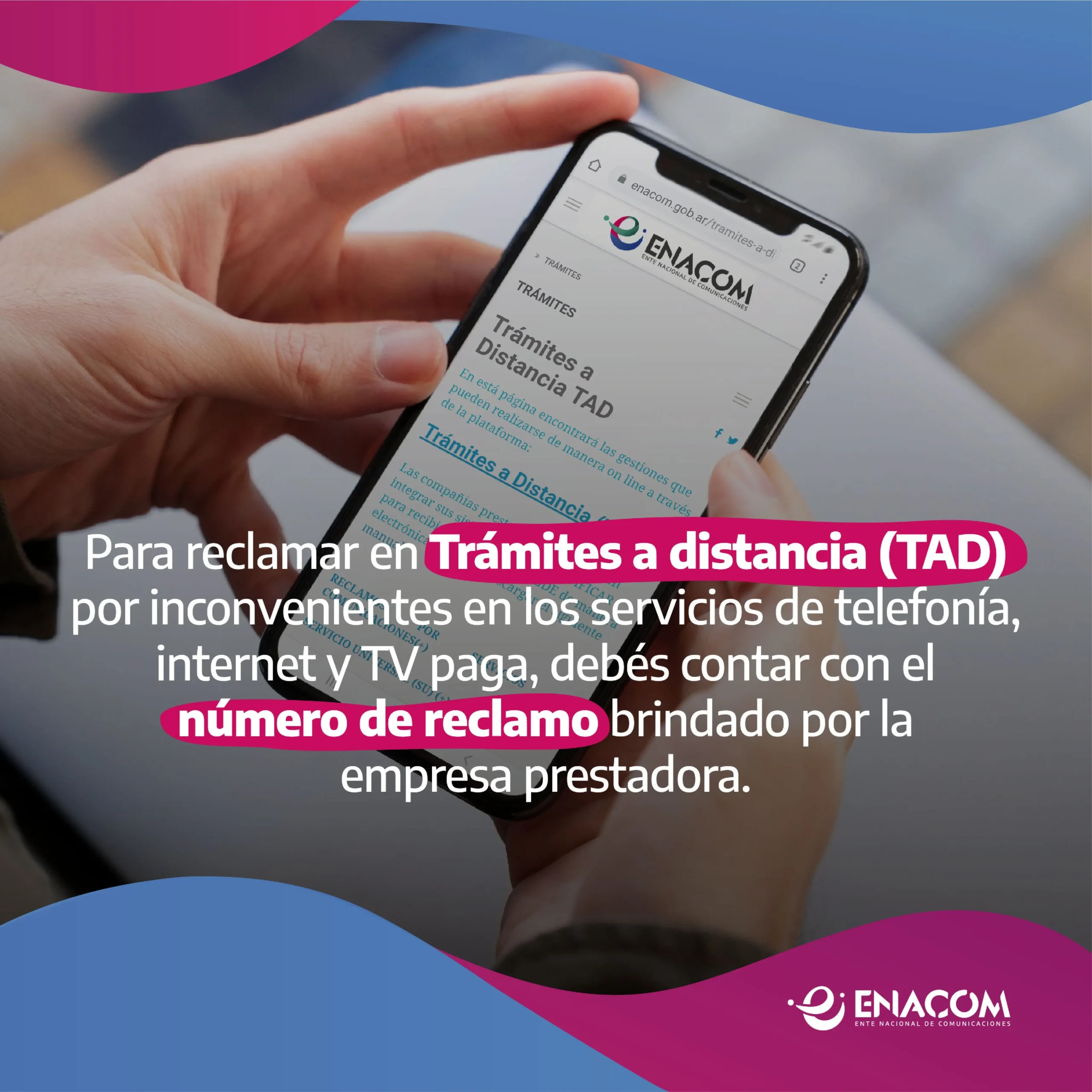 ente nacional de comunicaciones telefonia movil denuncias - Cómo denunciar CNT