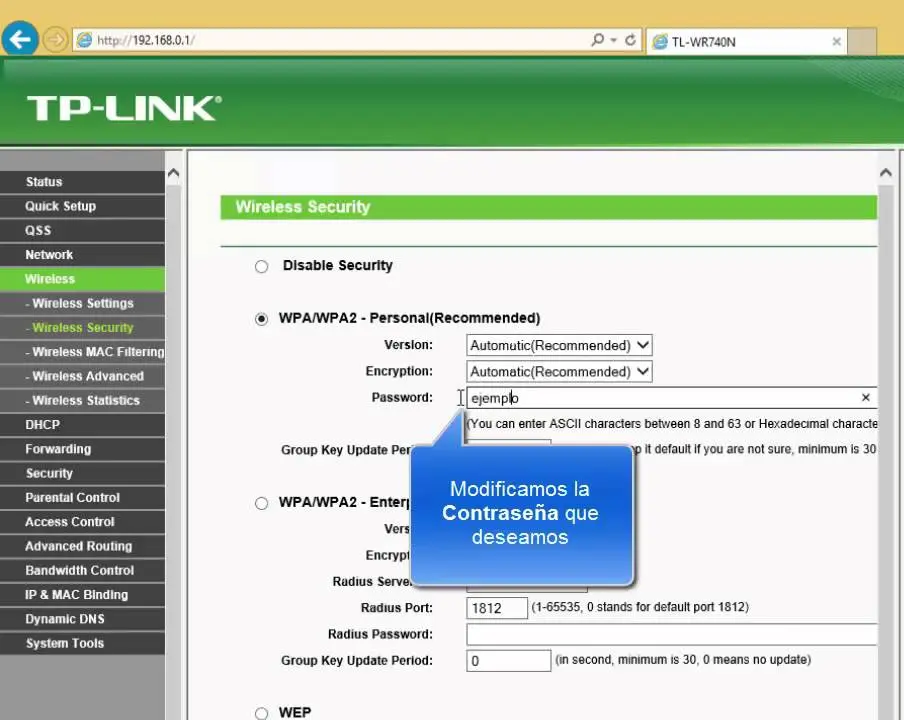 como cambiar la contraseña de internet tp link - Cómo entrar en la configuración del router TP-Link