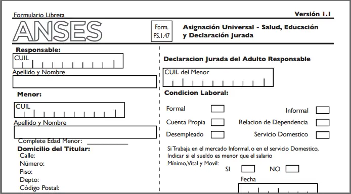 Asignación Universal por Hijo: Tutorial Completa para la Presentación del Formulario Online - Cómo entregar el formulario de la Asignación Universal por Hijo por Internet asignacion por hijo formulario de para imprimir tramite internet - Cómo entregar el formulario de la Asignación Universal por Hijo por Internet