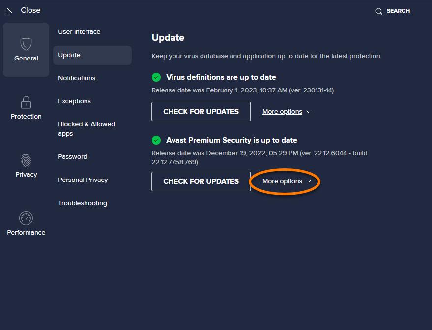 actualizacion de avast sin internet - Cómo evitar que Avast se actualice