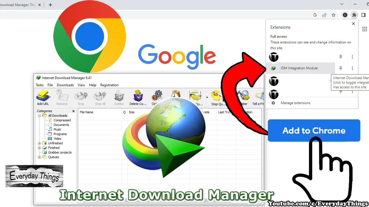 Cómo instalar la extensión de Internet Download Manager en Chrome - Cómo forzar descargas con Internet Download Manager como instalar extension de internet download manager en chrome - Cómo forzar descargas con Internet Download Manager