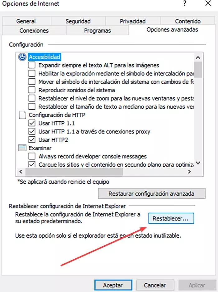 accesibilidad de internet explorer - Cómo habilitar el acceso a Internet Explorer