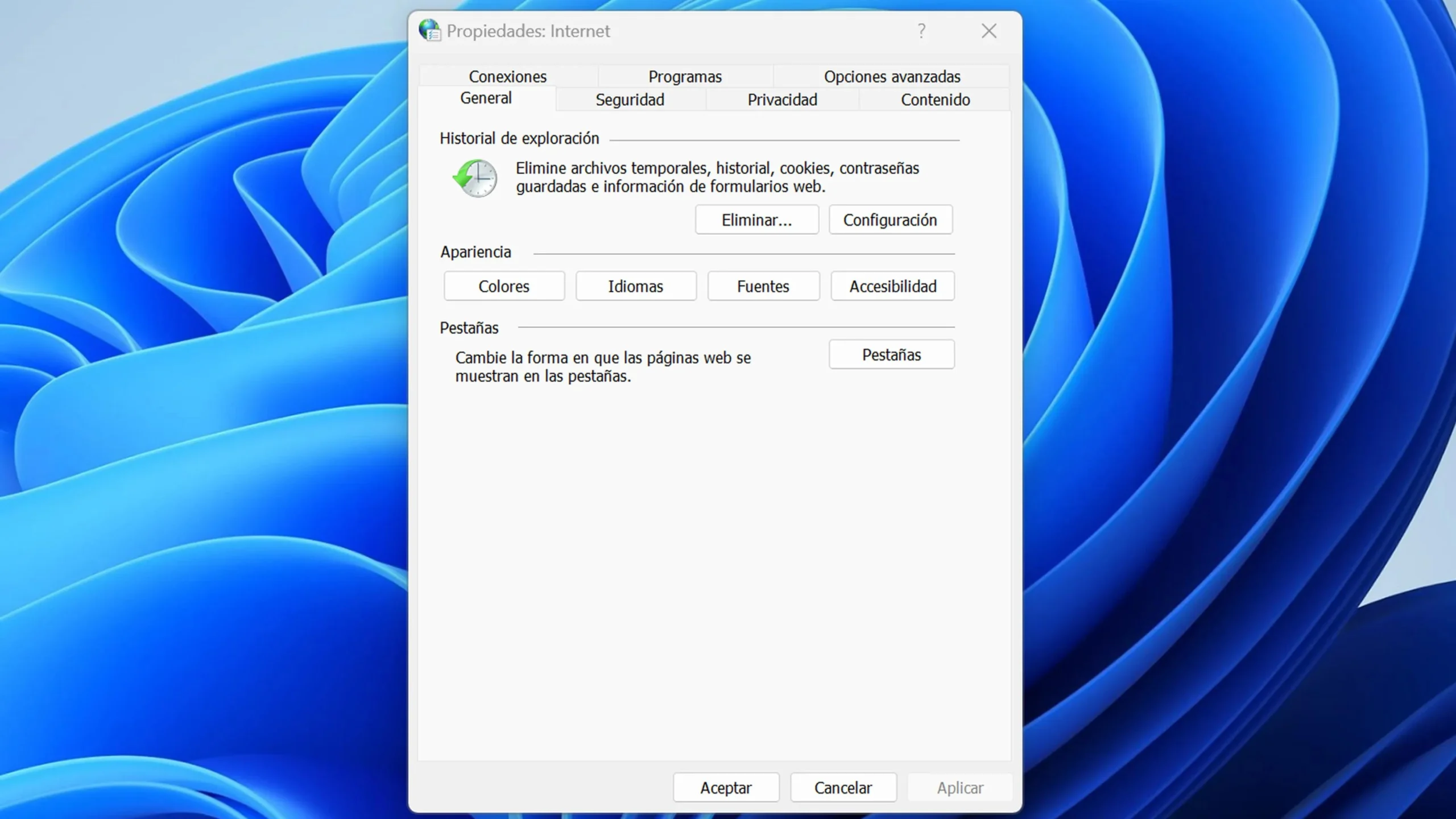 como entrar a opciones de internet - Cómo llego a Opciones de Internet