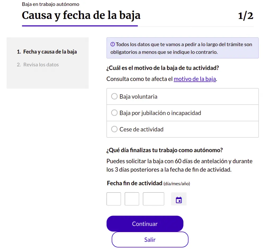 darse de baja de autonomo por internet - Cómo me doy de baja de autonomo