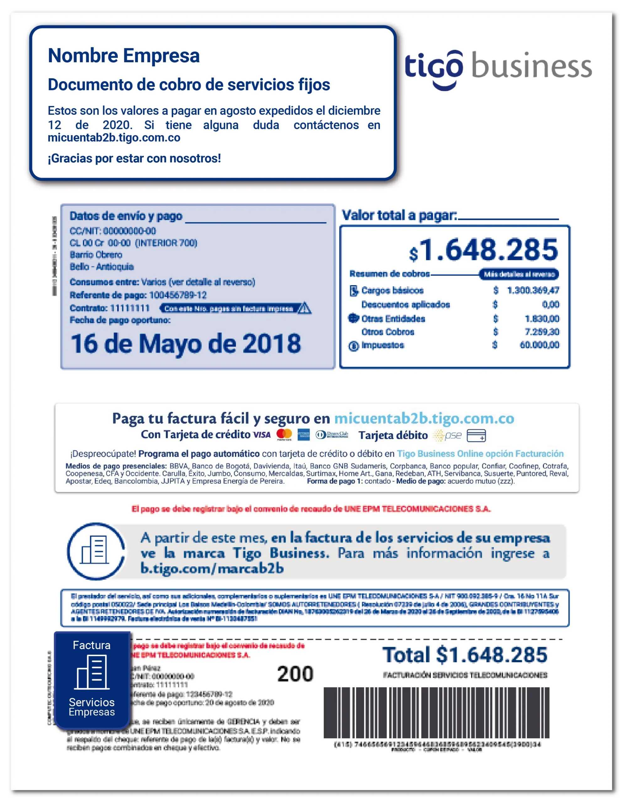 pago de internet tigo - Cómo pago internet de Tigo