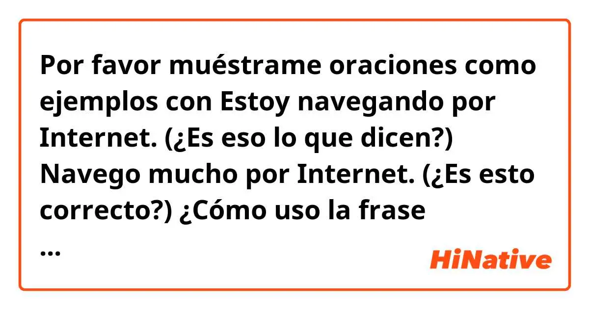 oraciones de internet - Cómo podemos hacer oraciones