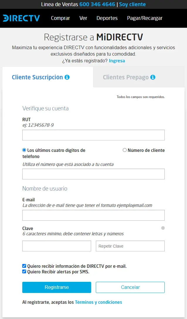 consulta de saldo directv prepago por internet - Cómo puedo saber mi saldo de DIRECTV