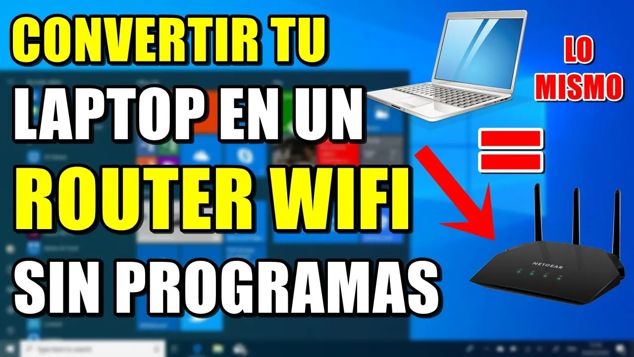 como usar wi fi de mi laptop como router - Cómo realizar una conexión de una laptop a un router