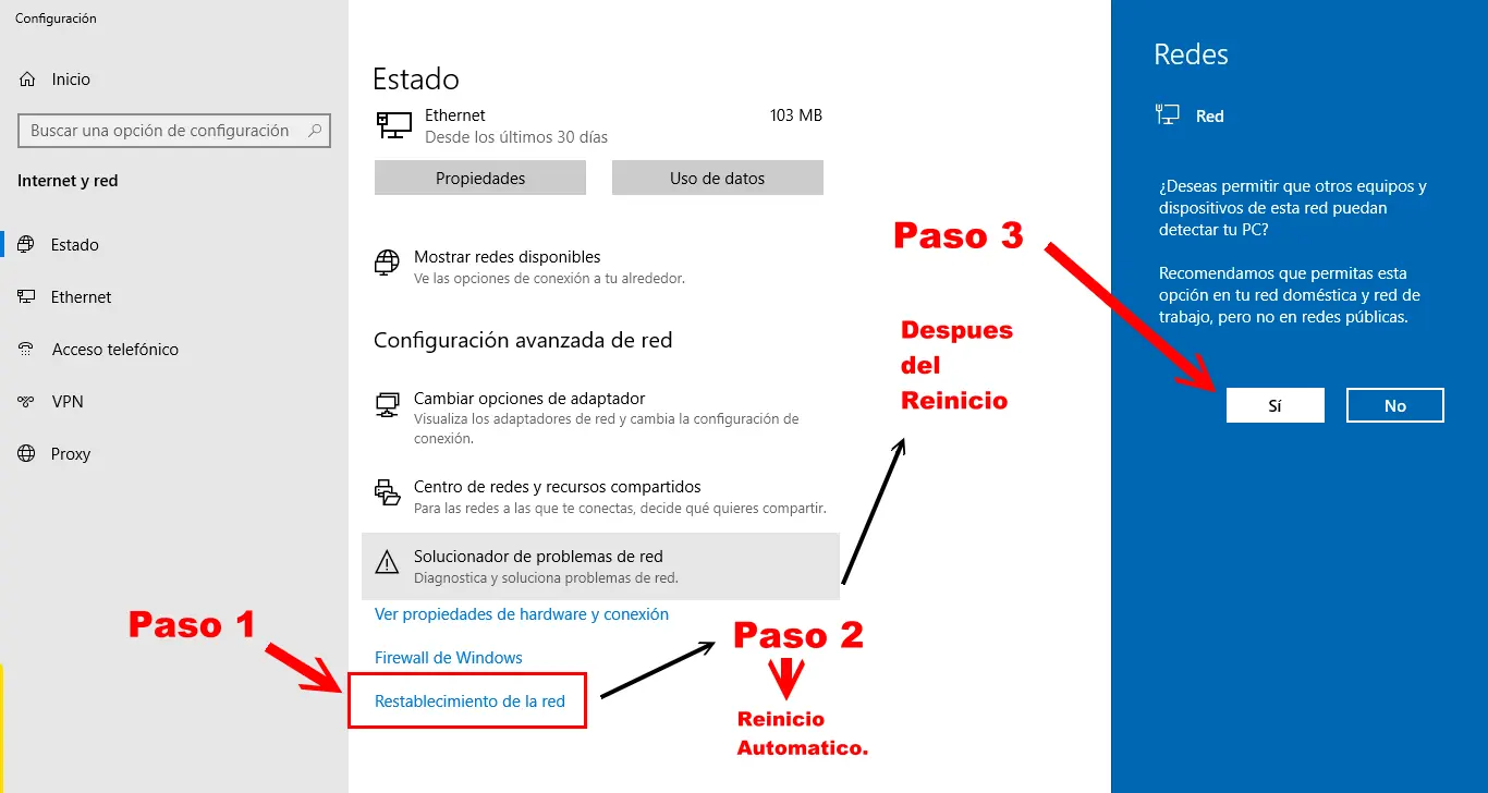 restablecer configuracion de internet - Cómo reiniciar las configuraciones de Internet