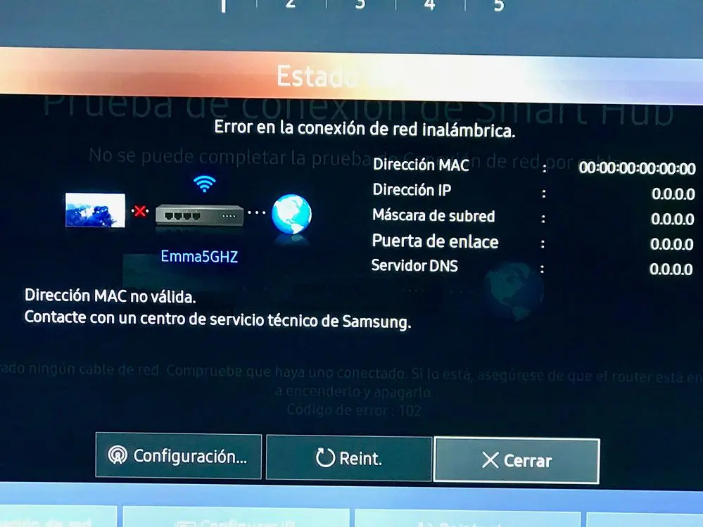 mi smart tv samsung no conecta wi fi - Cómo restablecer la red de mi TV Samsung