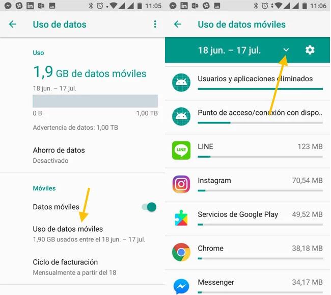 aplicaciones de celu motorola que consumen internet - Cómo saber qué aplicaciones están consumiendo Internet