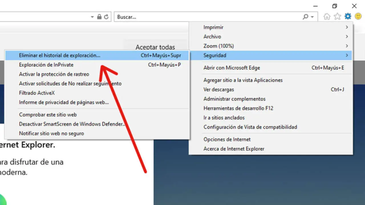 area de pantalla abre internet explorer - Cómo salir del modo pantalla completa en Internet Explorer