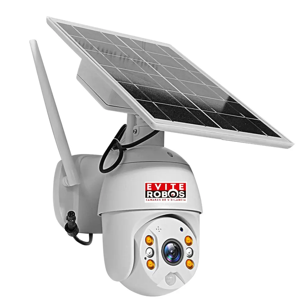 camara de vigilancia wifi exterior con placas solares - Cómo van conectadas cámaras de vigilancia solares