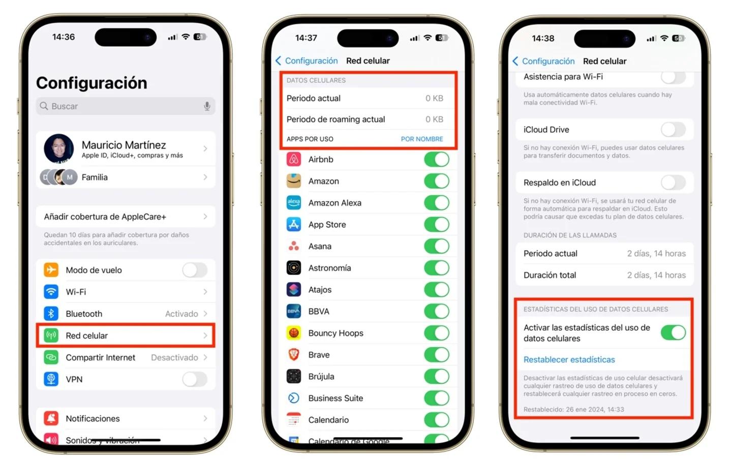 aplicacion ios para ver consumo de internet - Cómo ver consumo de datos en iOS