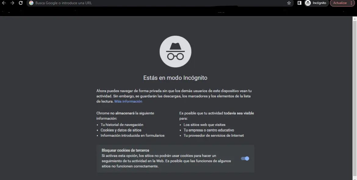 como entrar en internet de incognito - Cómo ver el historial de incógnito en el celular