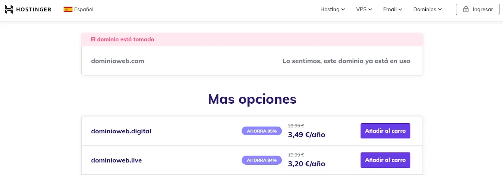 cuanto cuesta comprar un dominio de internet - Cuál es el costo de un dominio web