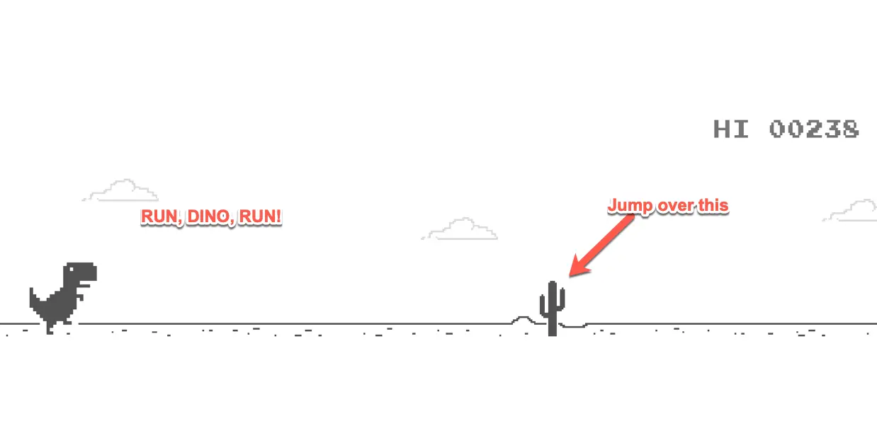 no wifi google game - Cuál es el final del juego del dinosaurio de Google