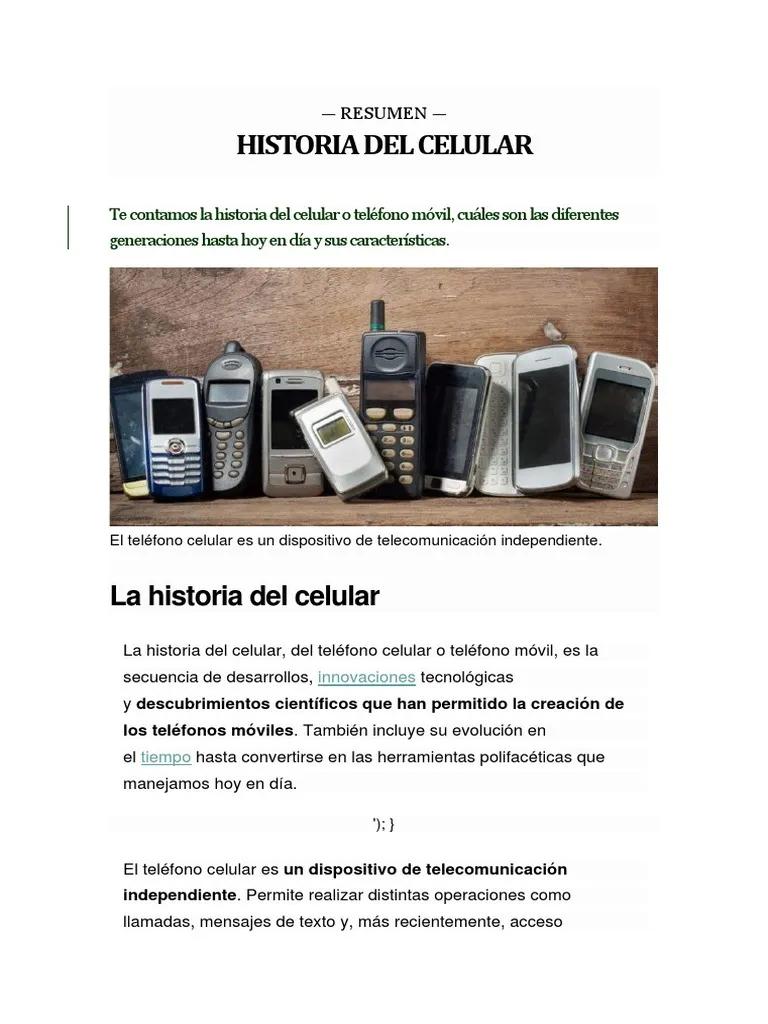 breve historia de la telefonia celular - Cuál es la historia del teléfono