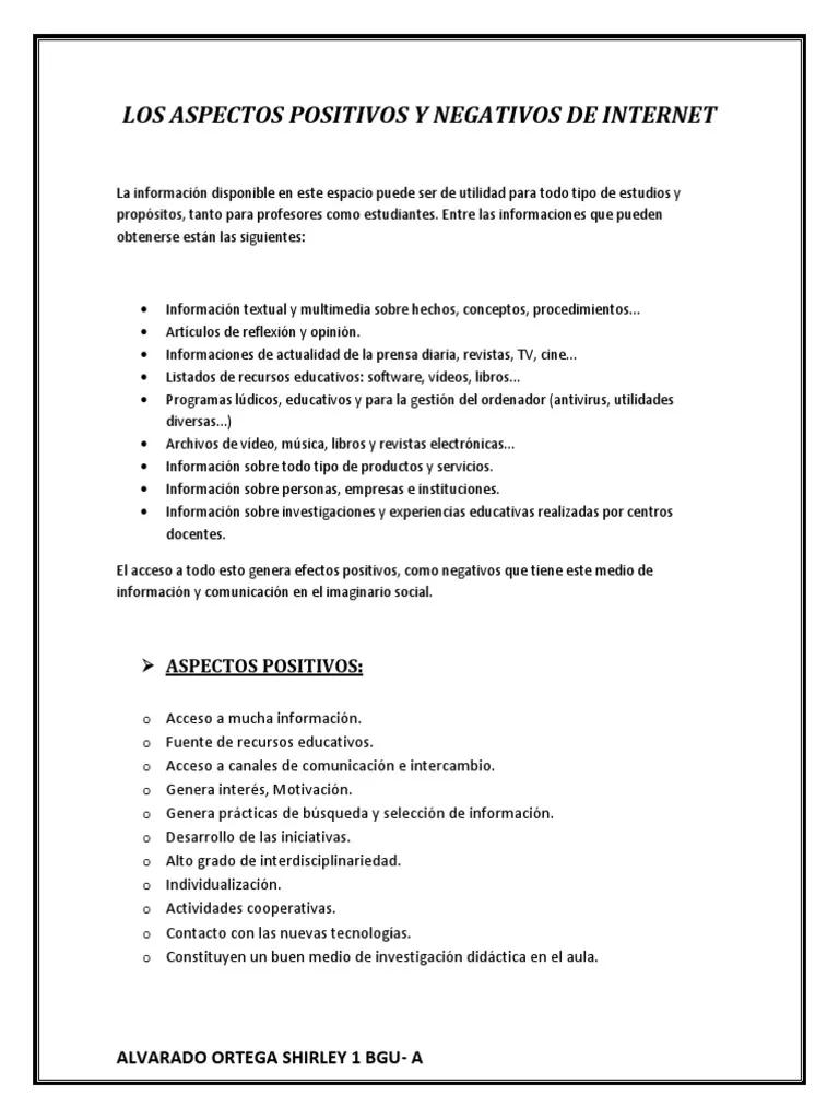 aspectos positivos y negativos de la internet - Cuáles son los aspectos positivos y negativos de las redes sociales