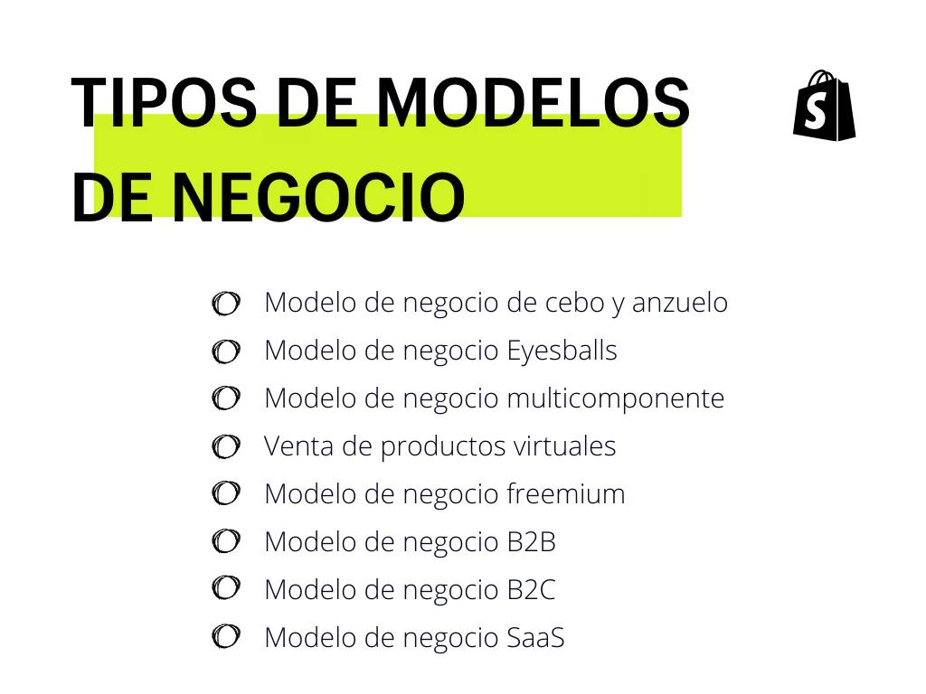 tipos de modelos de negocios en internet - Cuáles son los tipos de modelo de negocio