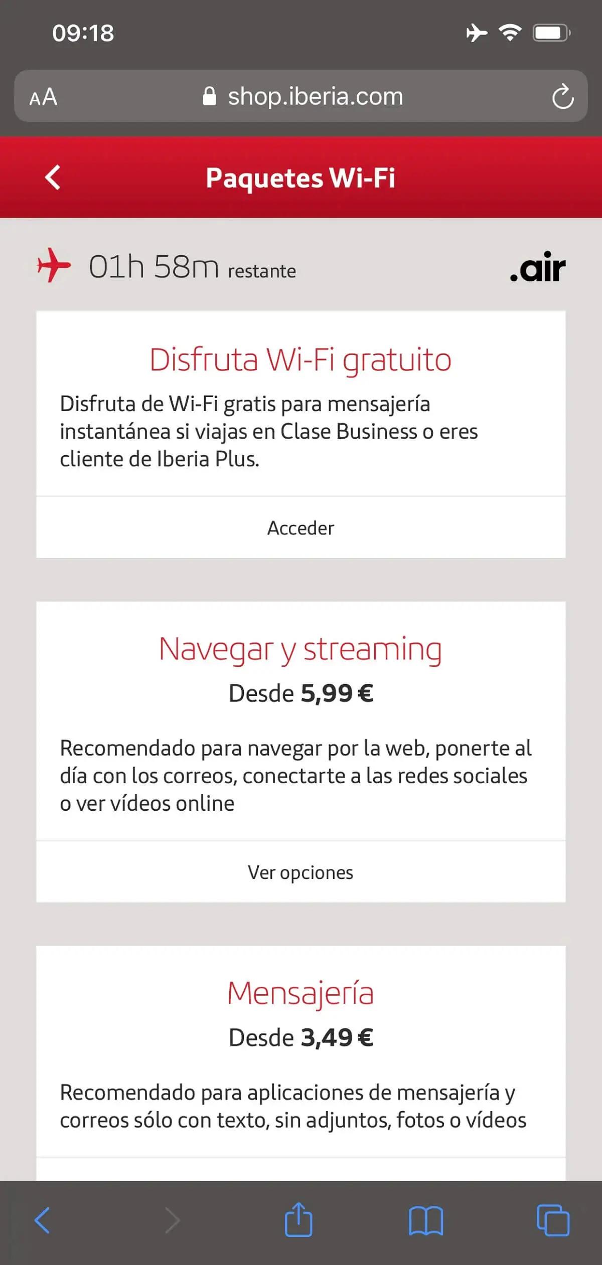wifi iberia gratis - Cuánto cuesta el Wi-Fi de Iberia