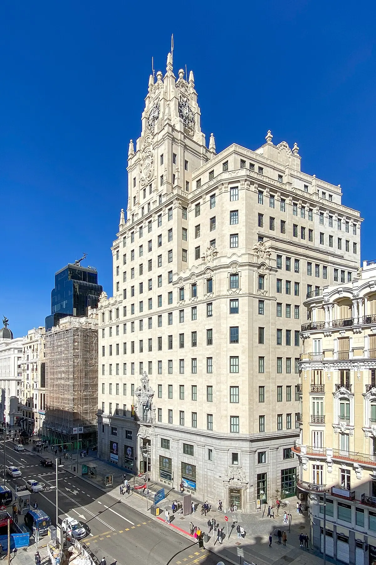 dimensiones edificio administrativo telefonia - Cuánto mide la torre de telefonica
