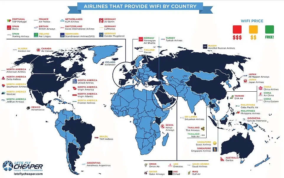 Conéctate en vuelo: ¿Cómo funciona el WiFi en Norwegian Air? - Does Norwegian have free Wi-Fi wifi norwegian flight map - Does Norwegian have free Wi-Fi