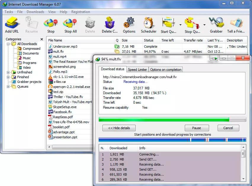gestor de descargas de internet - Dónde se encuentra el gestor de descargas