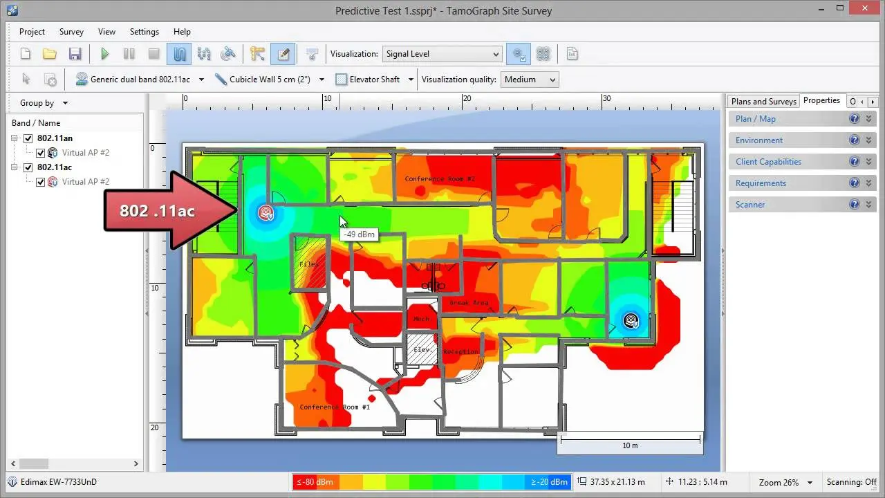 wifi site survey software - How do I create a WiFi survey