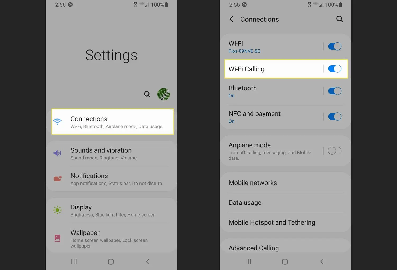 android wi-fi calling option - How do I force enable Wi-Fi calling on my Android phone