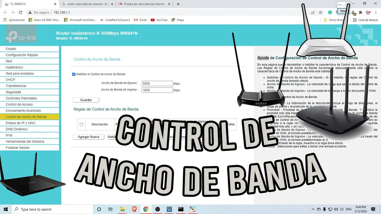 ancho de banda internet inalambrico - Qué ancho de banda tiene la red inalámbrica