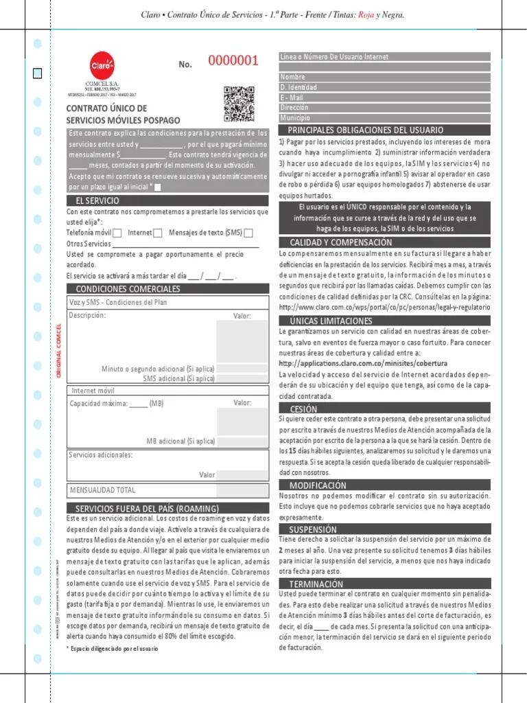 naturaleza juridica del contrato de servicio de telefonia celular - Qué dice la Resolución 5111 de 2017