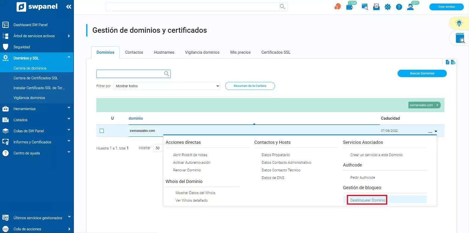 como desbloquear dominios de internet - Qué es el bloqueo de dominio