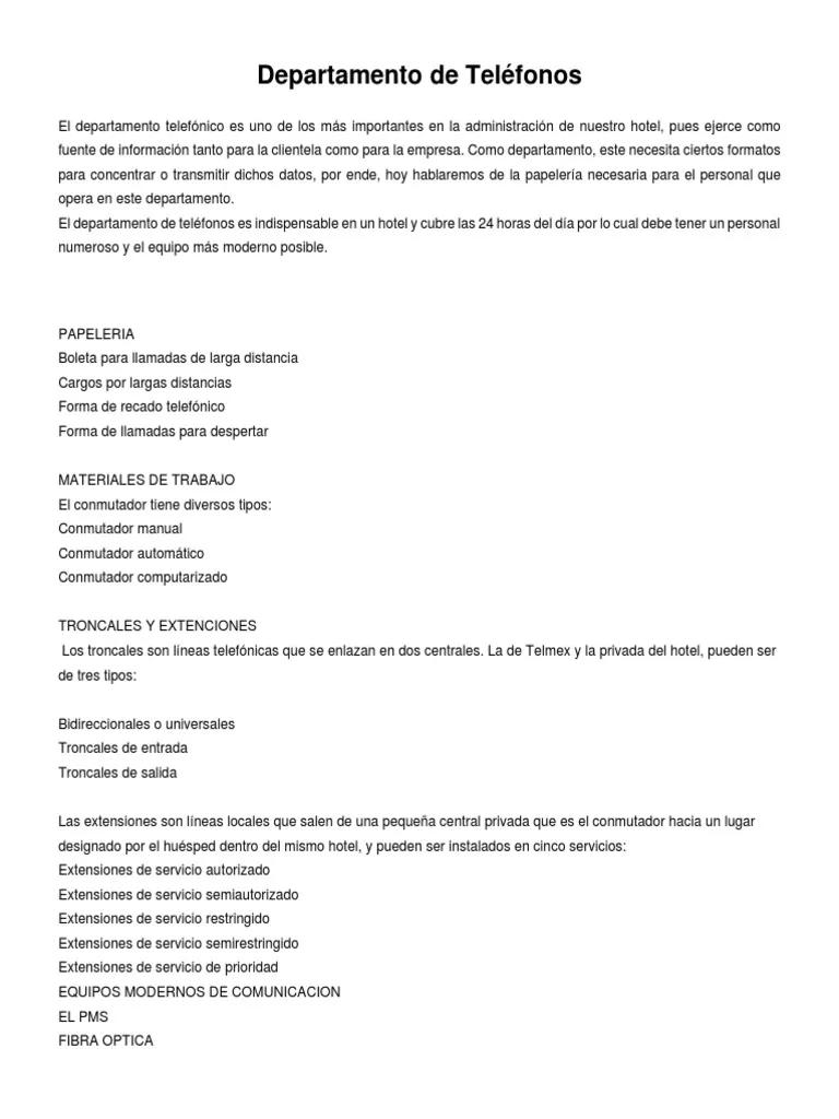 funciones del departamento de telefonia de un hotel - Qué es el call center de un hotel