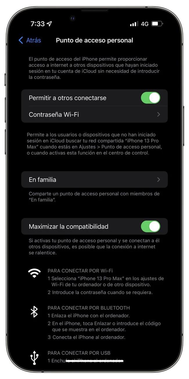 punto de acceso para compartir internet en iphone - Qué es el punto de acceso personal iPhone