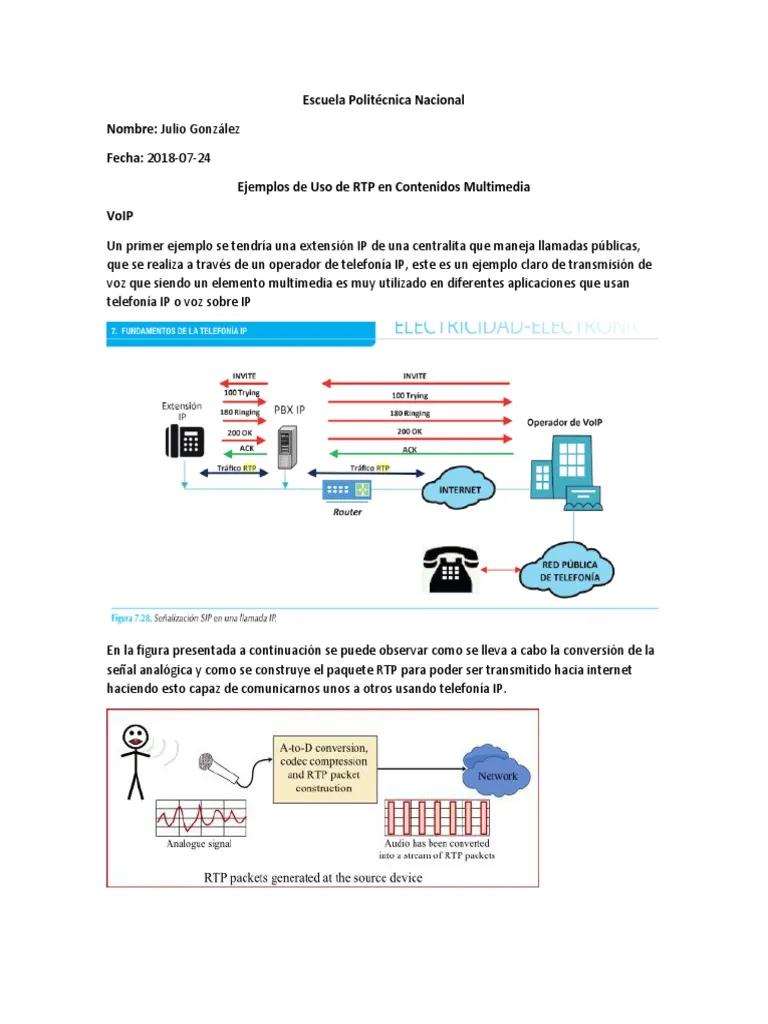 rtp telefonia - Qué es flujo RTP