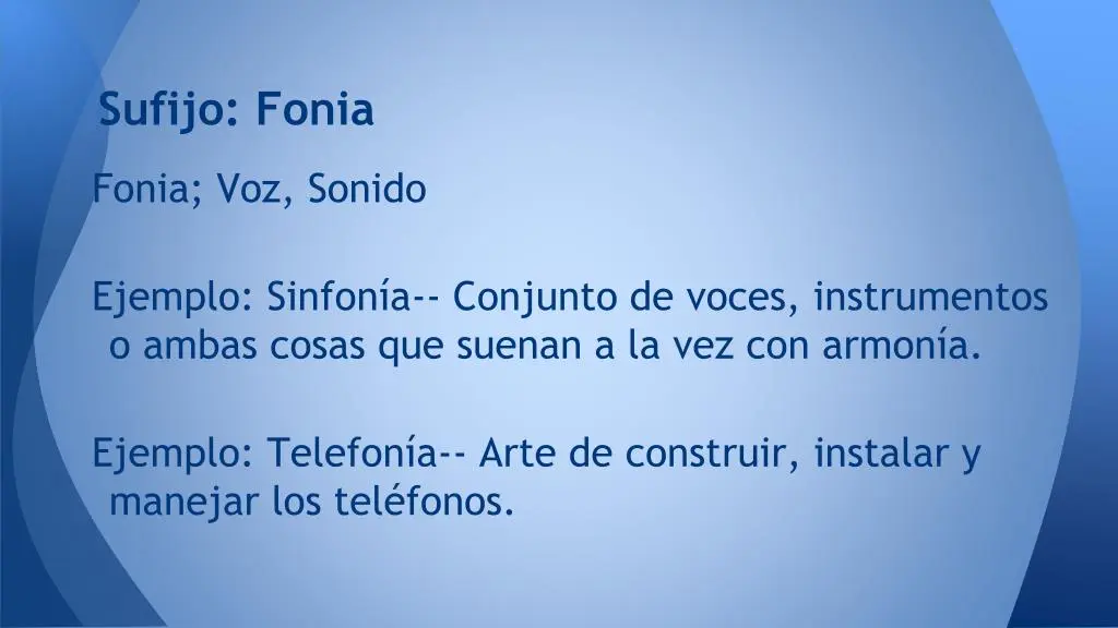 cual es el sufijo de telefonia - Qué es sufijo en etimología