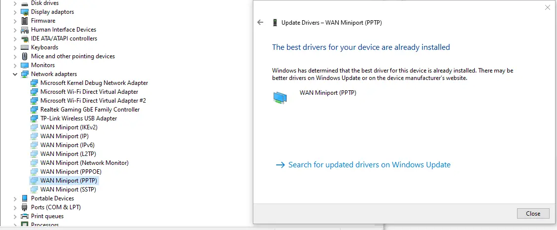 aparece wan miniport y no conecta wi-fi - Qué es Wan miniport Windows 10
