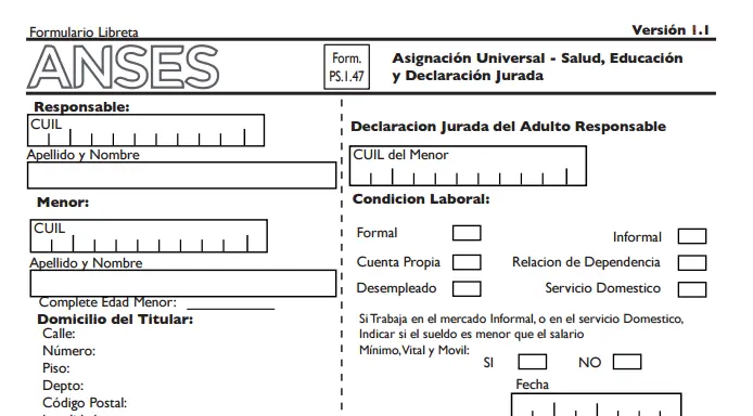 anses presentar formulario de asignacion universal por hijo por internet - Qué formulario debo presentar para cobrar lo retenido de AUH