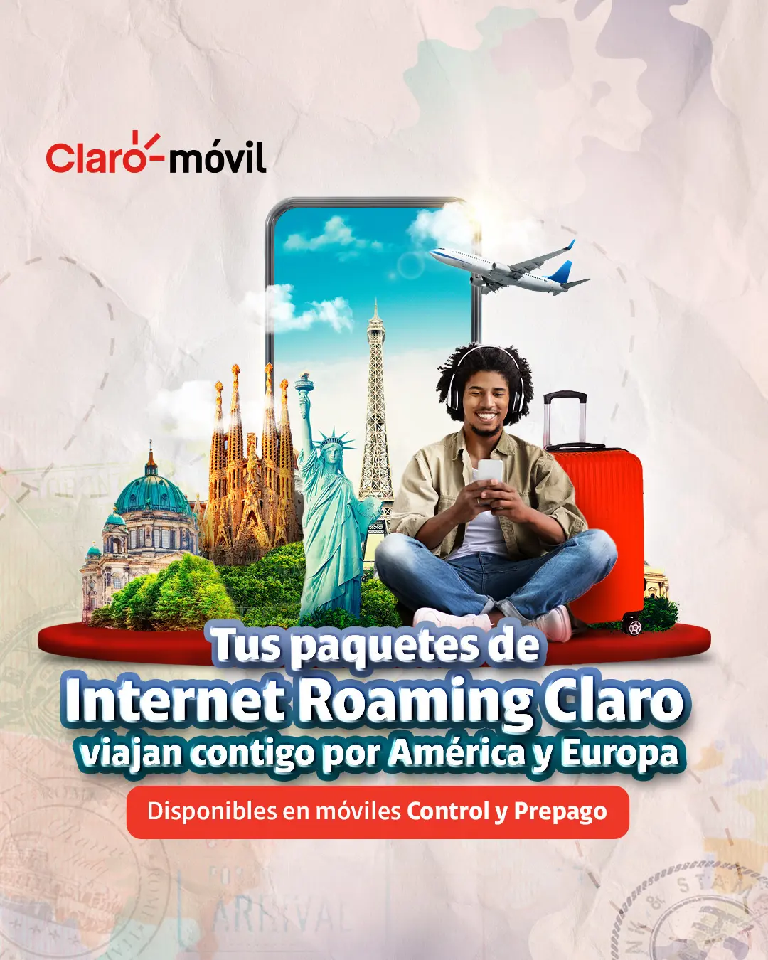 paquetes de internet roaming claro - Qué países incluye Claro